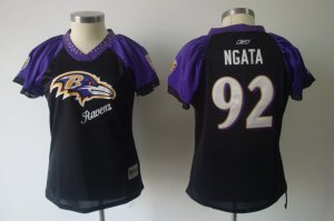 2011 women nfl field flirt fashion baltimore ravens #92 ngata black