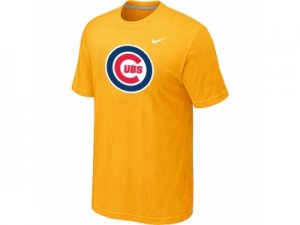 Chicago Cubs Nike Heathered Yellow Club Logo T-Shirt