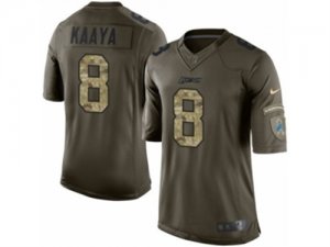 Mens Nike Detroit Lions #8 Brad Kaaya Limited Green Salute to Service NFL Jersey