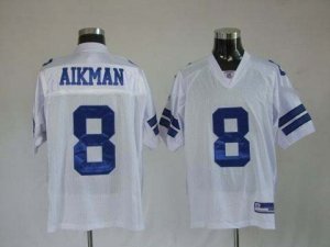 nfl dallas cowboys #8 aikman white