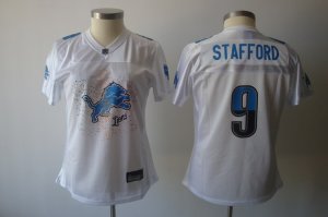 women nfl detroit lions #9 staffordshire white[2011 fem fan]