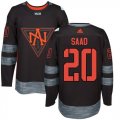 Team North America #20 Brandon Saad Black 2016 World Cup Stitched NHL Jersey