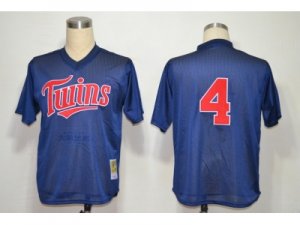 mlb jerseys minnesota twins #4 paul molitor m&n blue 1996