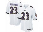 Mens Nike Baltimore Ravens #23 Tony Jefferson Game White NFL Jersey