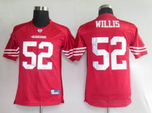 nfl san francisco 49ers #52 willis red[kids]