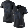 Women Nike Dallas Cowboys #21 Ezekiel Elliott Black Impact Stitched NFL Limited Jersey