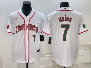 Mexico 7 Julio Urias White 2023 World Baseball Classic Jersey