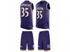 Mens Nike Baltimore Ravens #35 Kyle Arrington Limited Purple Tank Top Suit NFL Jersey