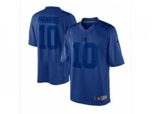 Nike New York Giants #10 Eli Manning blue Jerseys(Drenched Limited)