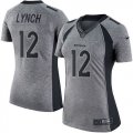 Women Nike Denver Broncos #12 Paxton Lynch Gray Stitched NFL Limited Gridiron Gray Jersey