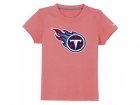 nike tennessee titans sideline legend authentic logo youth T-Shirt pink