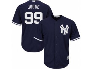 Youth New York Yankees #99 Aaron Judge Replica Navy Blue Alternate MLB Jersey