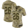 Nike Giants #26 Saquon Barkley Camo Women Salute To Service Limited Jersey