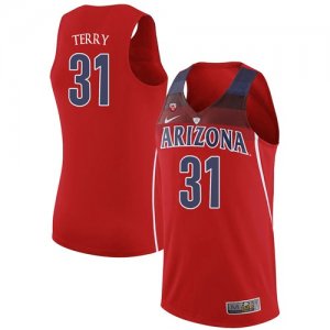 Arizona Wildcats #31 Jason Terry Red College Basketball Jersey