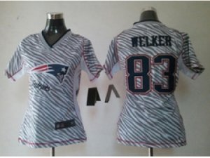 Nike Women New England Patriots #83 Wes Welker jerseys[fem fan zebra]