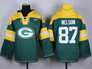 Nike Green Bay Packers #87 jordy nelson Green jerseys(Pullover Hoodie sweatshirt)