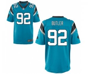 Men\'s Nike Carolina Panthers #92 Vernon Butler Elite Blue Alternate NFL Jersey