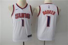 Suns #1 Devin Booker White Youth Nike Swingman Jersey