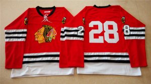 NHL Mitchell And Ness 1960-61 Chicago Blackhawks #28 Noname red Throwback jerseys