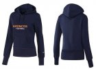 Women Denver Broncos Logo Pullover Hoodie-8