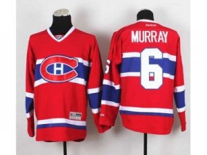 nhl jerseys montreal canadiens #6 murray red