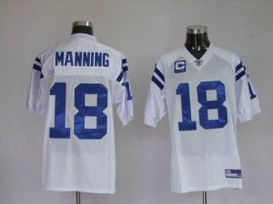 nfl indianapolis colts #18 manning white[c patch]