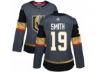 Women Adidas Vegas Golden Knights #19 Reilly Smith Authentic Gray Home NHL Jersey