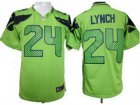 Nike NFL Seattle Seahawks #24 Marshawn Lynch Green Jerseys(Game)