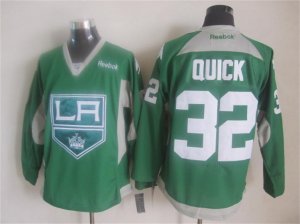 NHL Los Angeles Kings #32 Jonathan Quick Training green jerseys