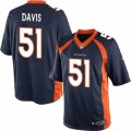 Mens Nike Denver Broncos #51 Todd Davis Limited Navy Blue Alternate NFL Jersey