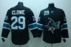 nhl san jose sharks #29 clowe black