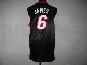 nba miami heat #6 james regular black