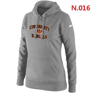 Women Cincinnati Bengals Logo Pullover Hoodie-4