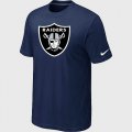 Oakland Raiders Sideline Legend Authentic Logo T-Shirt D.Blue