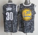 Warriors #30 Stephen Curry Black City Luminous Jersey
