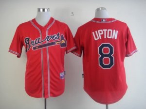 mlb jerseys atlanta braves #8 upton red