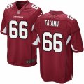 Mens Nike Arizona Cardinals #66 Alameda Taamu Game Red Team Color NFL Jersey