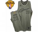 Mens Adidas Cleveland Cavaliers #23 LeBron James Swingman Grey Field Issue Swingman 2017 The Finals Patch NBA Jersey