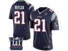 Youth Nike New England Patriots #21 Malcolm Butler Navy Blue Team Color Super Bowl LI Champions NFL Jersey