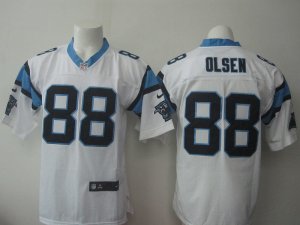 Nike Carolina Panthers #88 Greg Olsen white jerseys(Elite)