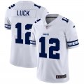 Nike Colts #12 Andrew Luck White Team Logos Fashion Vapor Limited Jersey