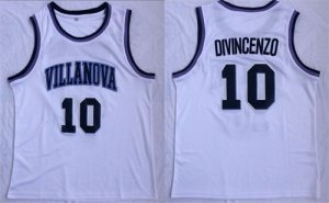 Villanova Wildcats #10 Donte Divincenzo White College Basketball Jersey