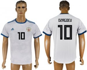 Russia 10 DZAGOEV Away 2018 FIFA World Cup Thailand Soccer Jersey