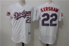 Dodgers #22 Clayton Kershaw White 2017 Stars & Stripes Flexbase Player Jersey