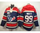 Nike nfl jerseys houston texans #99 watt blue-red[pullover hooded sweatshirt]