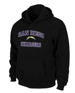 San Diego Charger Heart & Soul Pullover Hoodie Black