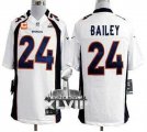 Nike Denver Broncos #24 Champ Bailey White With C Patch Super Bowl XLVIII NFL Game Jersey