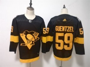 Penguins #59 Jake Guentzel Black 2019 NHL Stadium Series Adidas Jersey