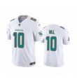 Mens Miami Dolphins #10 Tyreek Hill White 2023 F.U.S.E Vapor Limited Stitched Football Jersey