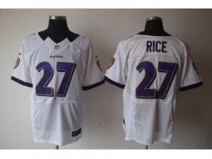 Nike baltimore ravens #27 ray rice white Elite jerseys